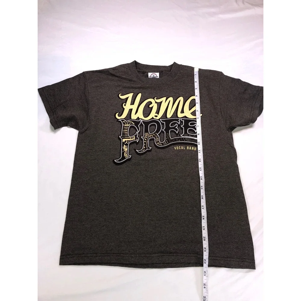 Home Free Vocal Band T Shirt Youth Large Charcoal Gray Graphic Delta Pro Weight
